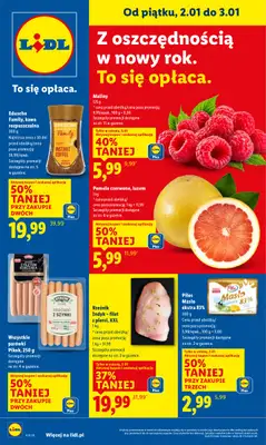 Lidl - gazetka promocyjna Oferta Ważna Od 2.01 Do 3.01 od piątku 02.01 do soboty 03.01
