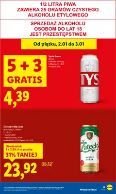 Lidl - gazetka promocyjna Oferta Ważna Od 2.01 Do 3.01 od piątku 02.01 do soboty 03.01 - strona 13