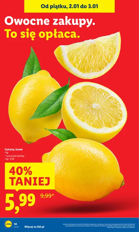 Lidl - gazetka promocyjna Oferta Ważna Od 2.01 Do 3.01 od piątku 02.01 do soboty 03.01 - strona 16