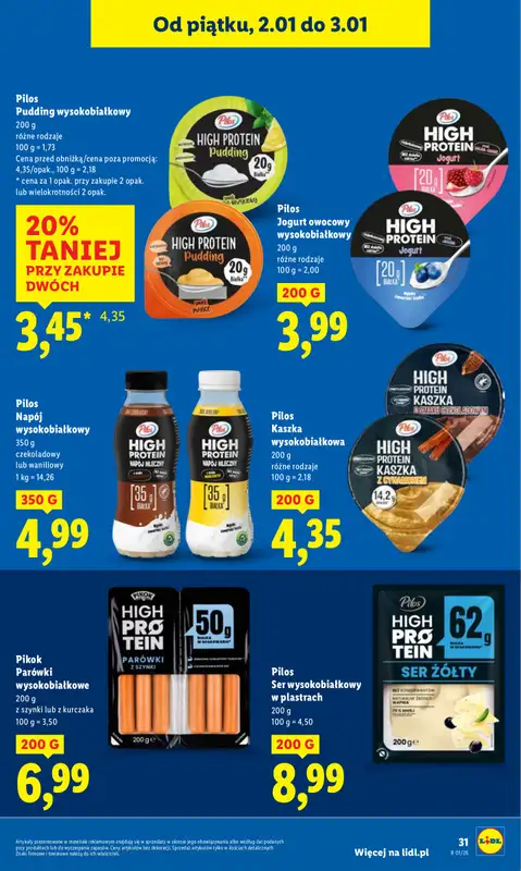 Lidl - gazetka promocyjna Oferta Ważna Od 2.01 Do 3.01 od piątku 02.01 do soboty 03.01 - strona 32