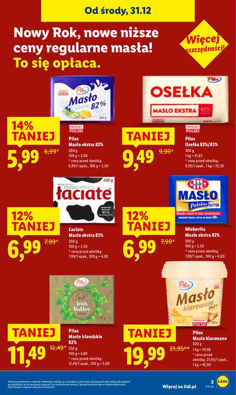 Lidl - gazetka promocyjna Oferta Ważna Od 2.01 Do 3.01 od piątku 02.01 do soboty 03.01 - strona 3