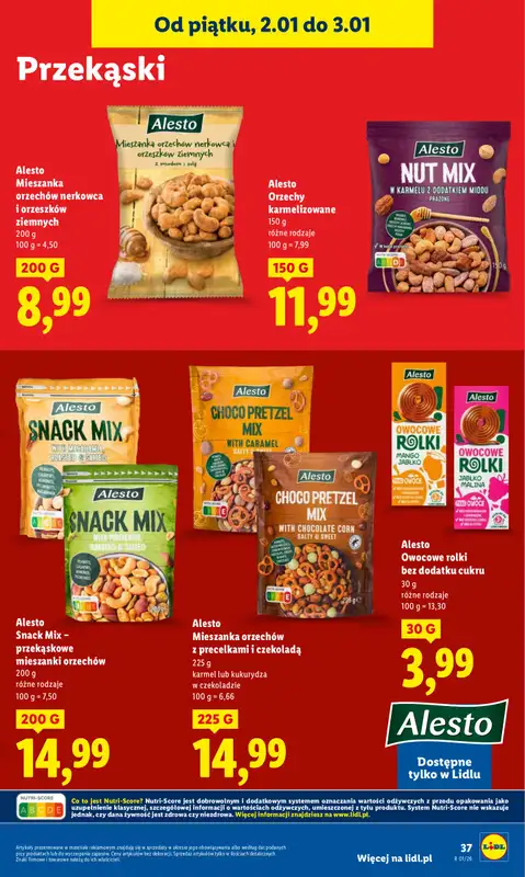 Lidl - gazetka promocyjna Oferta Ważna Od 2.01 Do 3.01 od piątku 02.01 do soboty 03.01 - strona 39