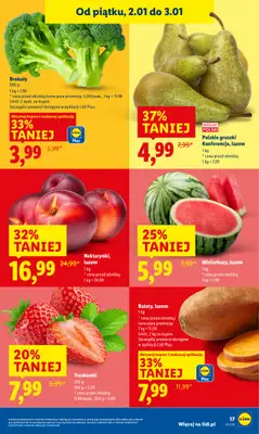 Lidl - gazetka promocyjna Oferta Ważna Od 2.01 Do 3.01 od piątku 02.01 do soboty 03.01 - strona 19