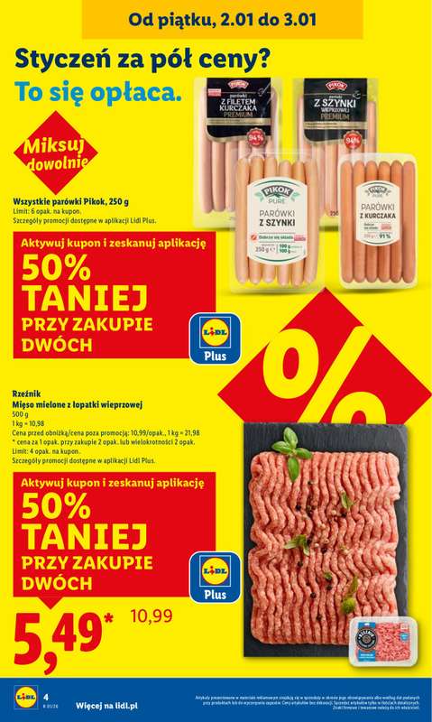 Lidl - gazetka promocyjna Oferta Ważna Od 2.01 Do 3.01 od piątku 02.01 do soboty 03.01 - strona 4