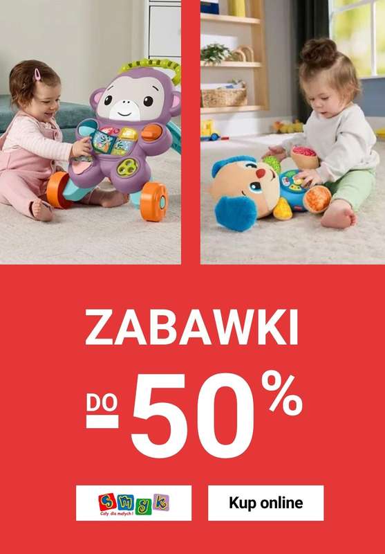 Smyk - gazetka promocyjna Do -50% na zabawki od piątku 02.01 do czwartku 15.01