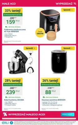 ERLI - gazetka promocyjna DOBRE OKAZJE – małe AGD i elektronika! od poniedziałku 05.01 do niedzieli 11.01 - strona 3