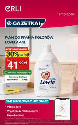 ERLI - gazetka promocyjna POLOWANIE NA HIT - supermarket i artykuły dla pupila! od poniedziałku 05.01 do niedzieli 11.01
