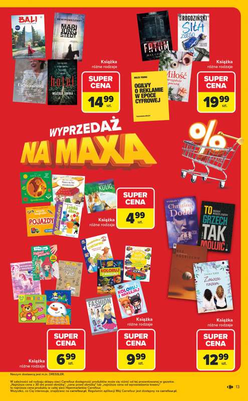 Carrefour - gazetka promocyjna Gazetka Wyprzedaż na MAXA od poniedziałku 05.01 do soboty 17.01 - strona 13