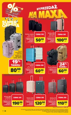 Carrefour - gazetka promocyjna Gazetka Wyprzedaż na MAXA od poniedziałku 05.01 do soboty 17.01 - strona 14