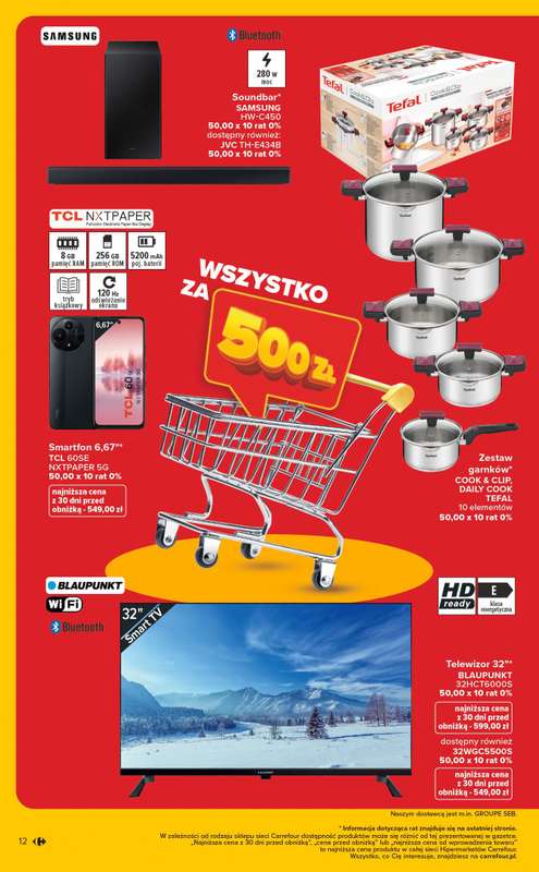 Carrefour - gazetka promocyjna Gazetka Wyprzedaż na MAXA od poniedziałku 05.01 do soboty 17.01 - strona 12