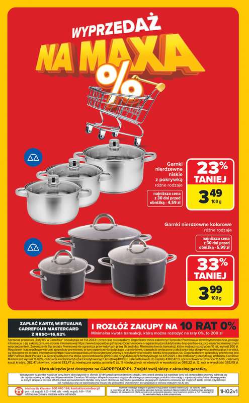 Carrefour - gazetka promocyjna Gazetka Wyprzedaż na MAXA od poniedziałku 05.01 do soboty 17.01 - strona 16
