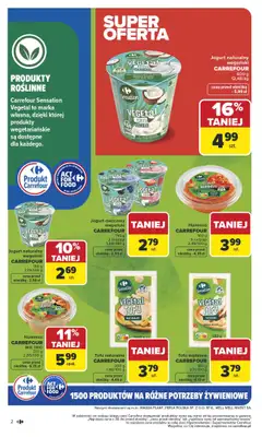 Carrefour - gazetka promocyjna Gazetka Na różne potrzeby żywieniowe od poniedziałku 05.01 do soboty 17.01 - strona 2