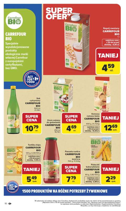 Carrefour - gazetka promocyjna Gazetka Na różne potrzeby żywieniowe od poniedziałku 05.01 do soboty 17.01 - strona 10