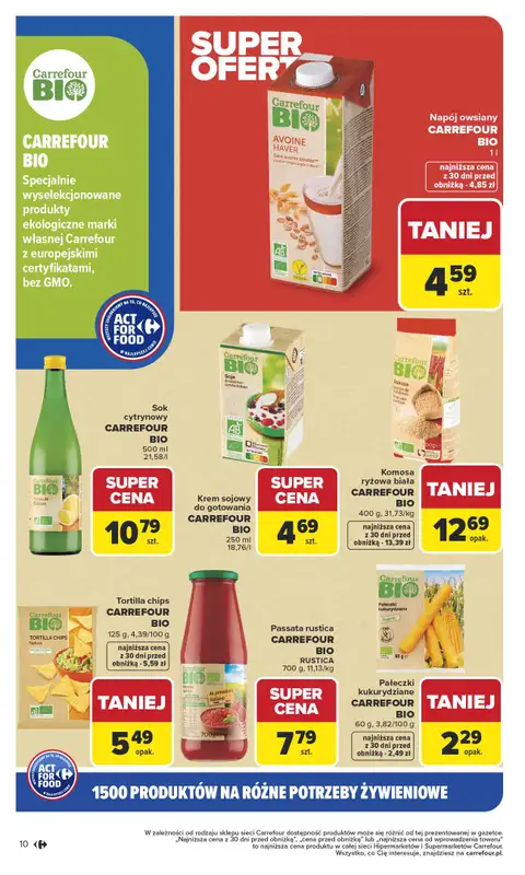 Carrefour - gazetka promocyjna Gazetka Na różne potrzeby żywieniowe od poniedziałku 05.01 do soboty 17.01 - strona 10