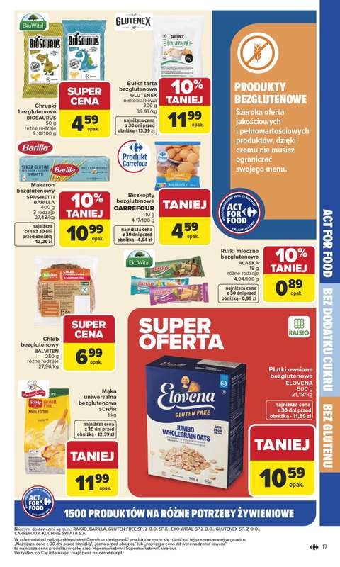 Carrefour - gazetka promocyjna Gazetka Na różne potrzeby żywieniowe od poniedziałku 05.01 do soboty 17.01 - strona 17