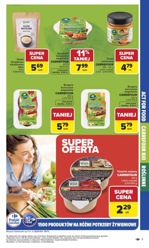 Carrefour - gazetka promocyjna Gazetka Na różne potrzeby żywieniowe od poniedziałku 05.01 do soboty 17.01 - strona 3