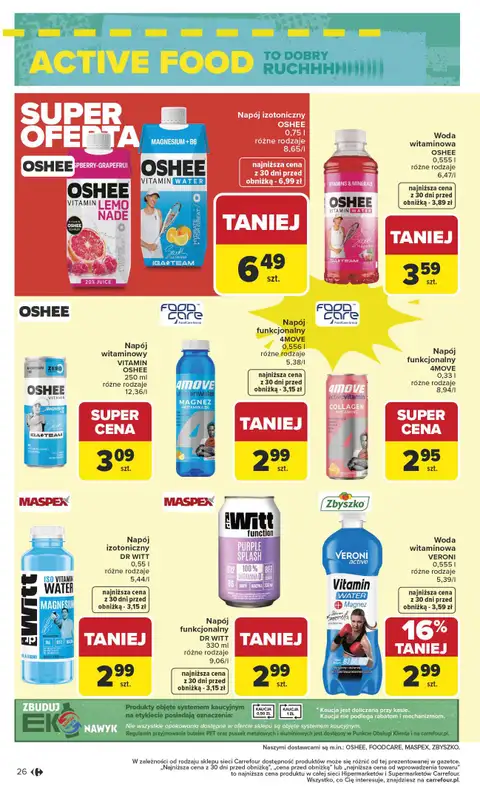 Carrefour - gazetka promocyjna Gazetka Na różne potrzeby żywieniowe od poniedziałku 05.01 do soboty 17.01 - strona 26