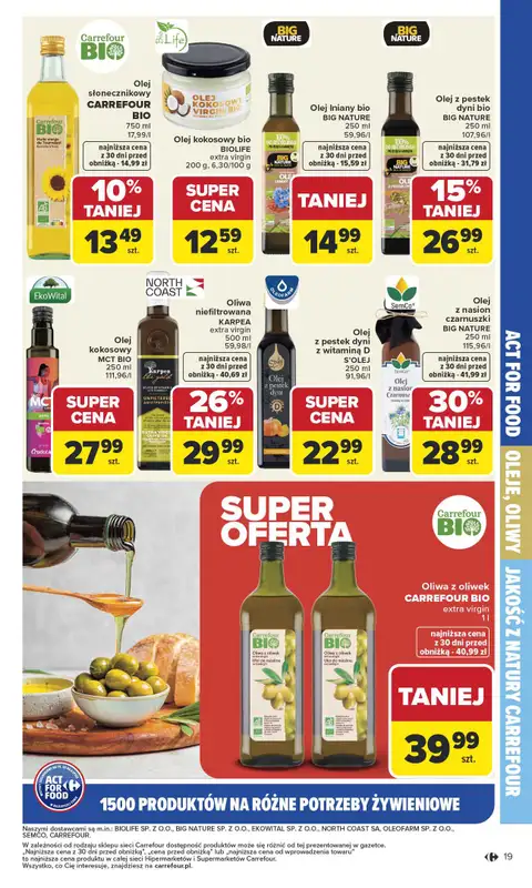 Carrefour - gazetka promocyjna Gazetka Na różne potrzeby żywieniowe od poniedziałku 05.01 do soboty 17.01 - strona 19