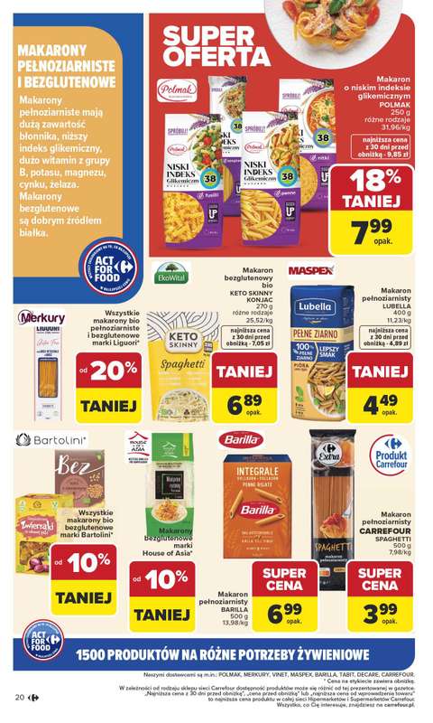 Carrefour Market - gazetka promocyjna Gazetka Na różne potrzeby żywieniowe  do soboty 17.01 - strona 20