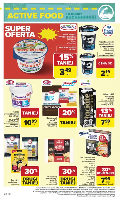 Carrefour Market - gazetka promocyjna Gazetka Na różne potrzeby żywieniowe od poniedziałku 05.01 do soboty 17.01 - strona 22
