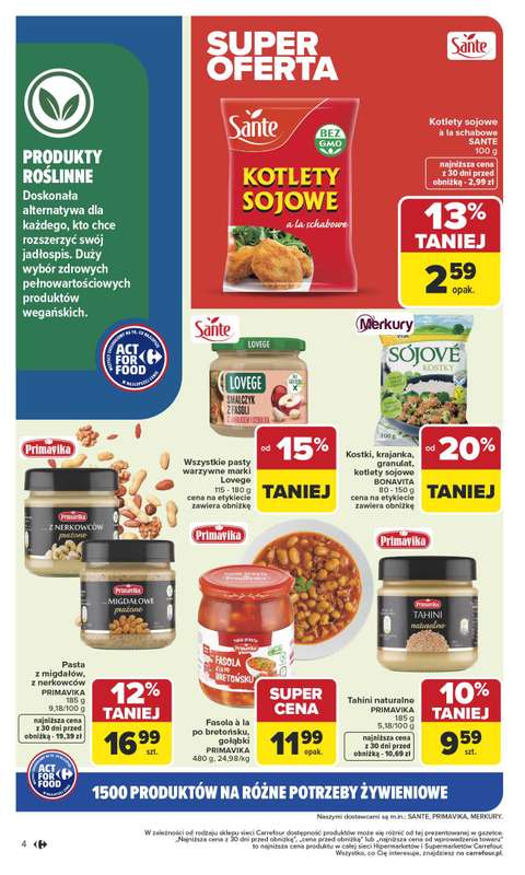 Carrefour Market - gazetka promocyjna Gazetka Na różne potrzeby żywieniowe  do soboty 17.01 - strona 4