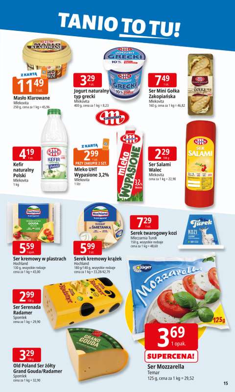 Leclerc - gazetka promocyjna Oferta E.Leclerc I Tanio to tu! od środy 07.01 do poniedziałku 12.01 - strona 15