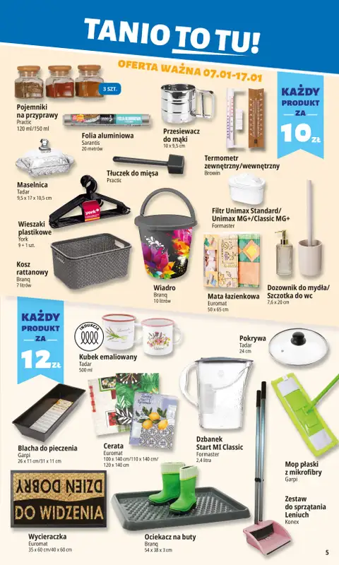 Leclerc - gazetka promocyjna Oferta E.Leclerc I Tanio to tu! od środy 07.01 do poniedziałku 12.01 - strona 5