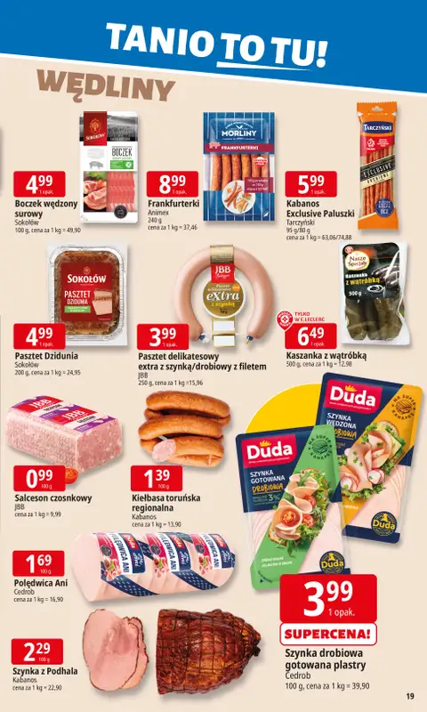 Leclerc - gazetka promocyjna Oferta E.Leclerc I Tanio to tu! od środy 07.01 do poniedziałku 12.01 - strona 19
