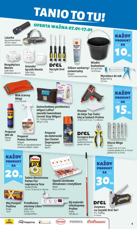 Leclerc - gazetka promocyjna Oferta E.Leclerc I Tanio to tu! od środy 07.01 do poniedziałku 12.01 - strona 9