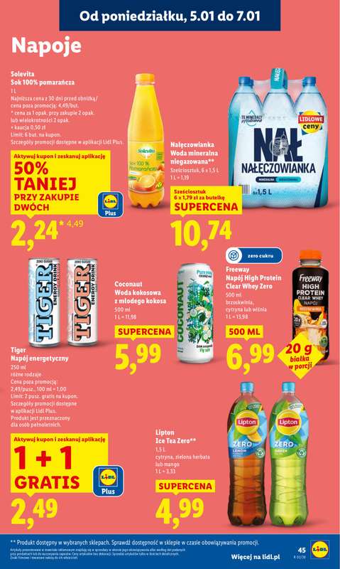 Lidl - gazetka promocyjna Oferta od poniedziałku od poniedziałku 05.01 do środy 07.01 - strona 47