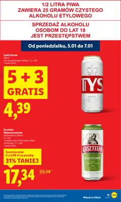 Lidl - gazetka promocyjna Oferta od poniedziałku od poniedziałku 05.01 do środy 07.01 - strona 13