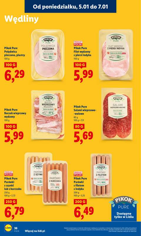 Lidl - gazetka promocyjna Oferta od poniedziałku od poniedziałku 05.01 do środy 07.01 - strona 38