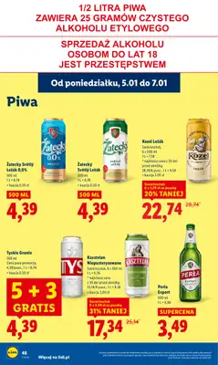 Lidl - gazetka promocyjna Oferta od poniedziałku od poniedziałku 05.01 do środy 07.01 - strona 50