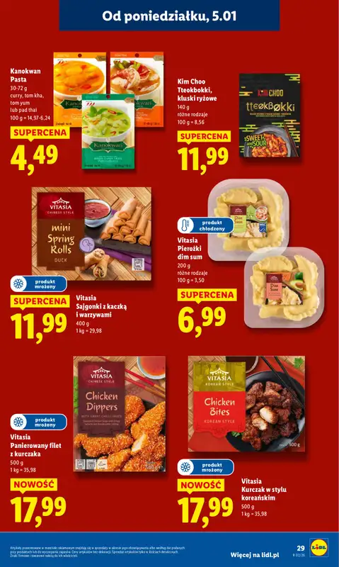 Lidl - gazetka promocyjna Oferta od poniedziałku od poniedziałku 05.01 do środy 07.01 - strona 31