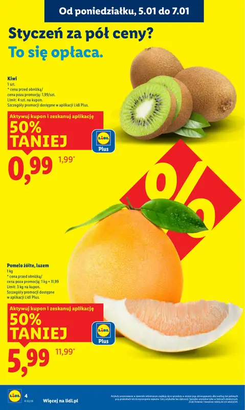 Lidl - gazetka promocyjna Oferta od poniedziałku od poniedziałku 05.01 do środy 07.01 - strona 4