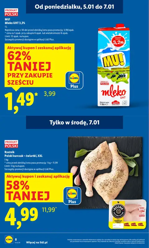 Lidl - gazetka promocyjna Oferta od poniedziałku od poniedziałku 05.01 do środy 07.01 - strona 8