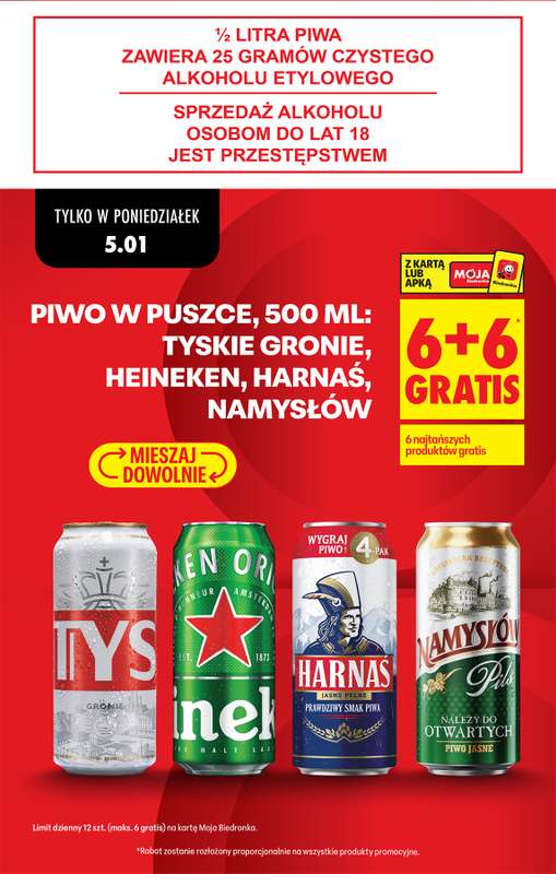 Biedronka - gazetka promocyjna Od poniedziałku, Z ladą tradycyjną od poniedziałku 05.01 do niedzieli 11.01 - strona 5