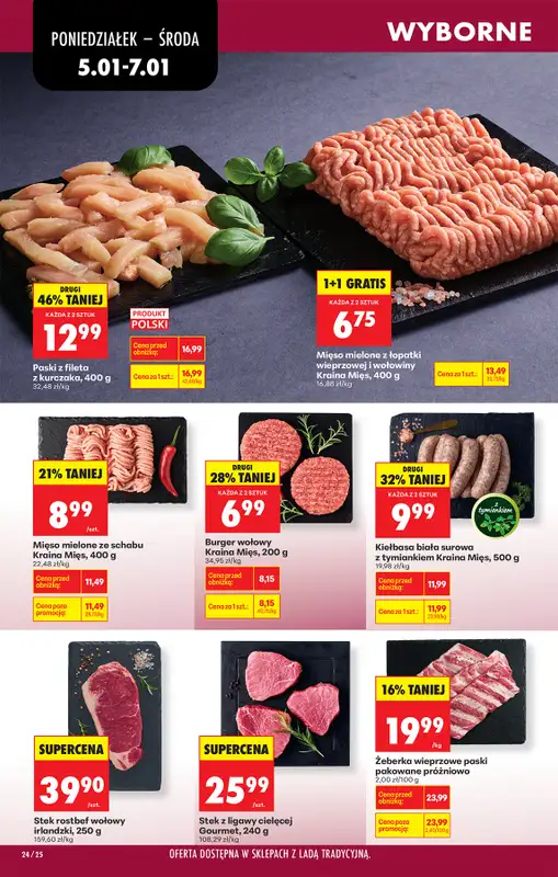 Biedronka - gazetka promocyjna Od poniedziałku, Z ladą tradycyjną od poniedziałku 05.01 do soboty 10.01 - strona 32