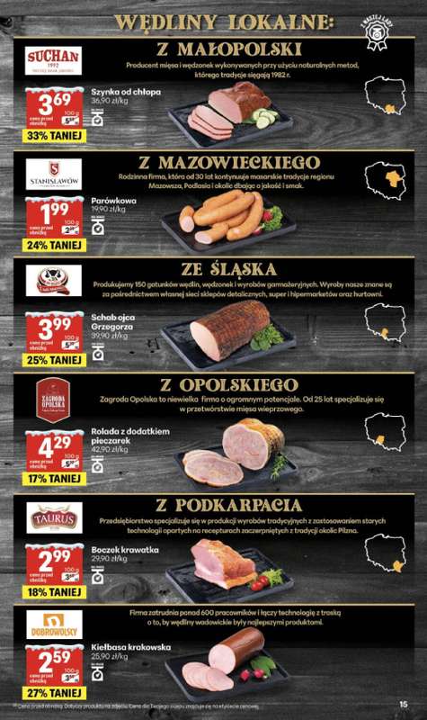 Delikatesy Centrum - gazetka promocyjna Gazetka  do środy 14.01 - strona 15