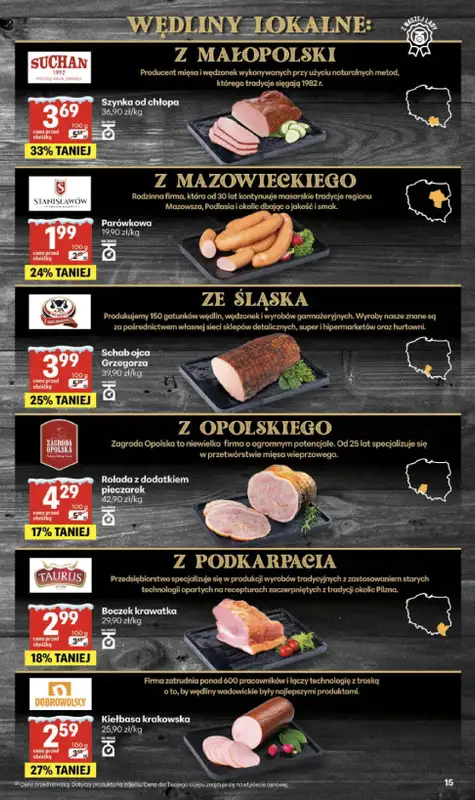 Delikatesy Centrum - gazetka promocyjna Gazetka  do środy 14.01 - strona 15