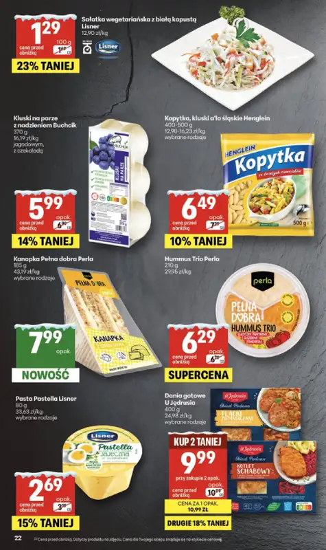 Delikatesy Centrum - gazetka promocyjna Gazetka  do środy 14.01 - strona 22