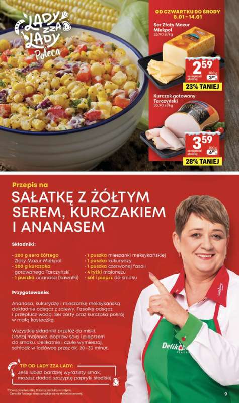 Delikatesy Centrum - gazetka promocyjna Gazetka  do środy 14.01 - strona 9