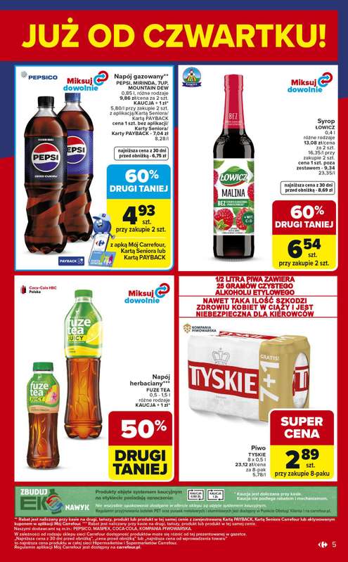 Carrefour Market - gazetka promocyjna Gazetka Weekend promek już od czwartku od czwartku 08.01 do soboty 10.01 - strona 5