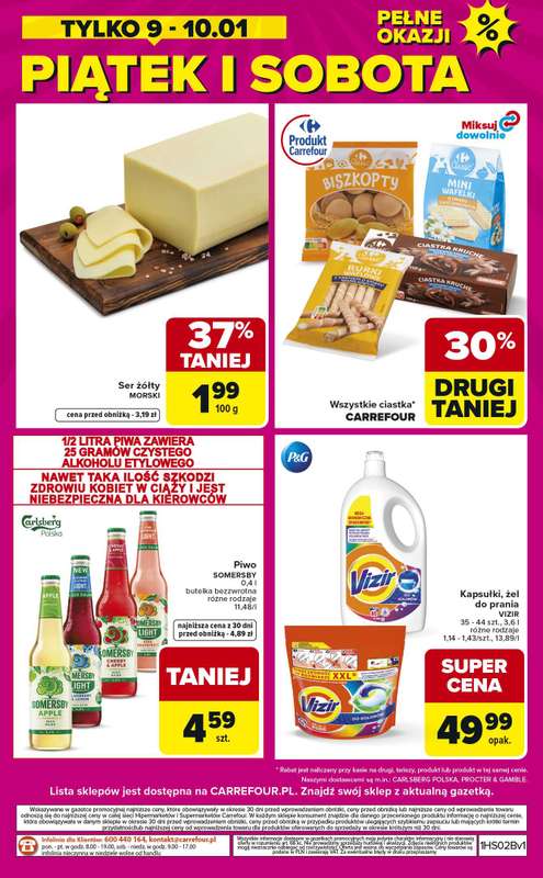 Carrefour Market - gazetka promocyjna Gazetka Weekend promek już od czwartku od czwartku 08.01 do soboty 10.01 - strona 8