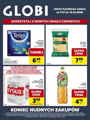 Globi - gazetka promocyjna Gazetka od środy 07.01 do poniedziałku 12.01