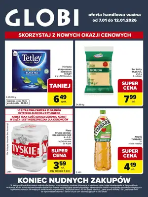 Globi - gazetka promocyjna Gazetka od środy 07.01 do poniedziałku 12.01