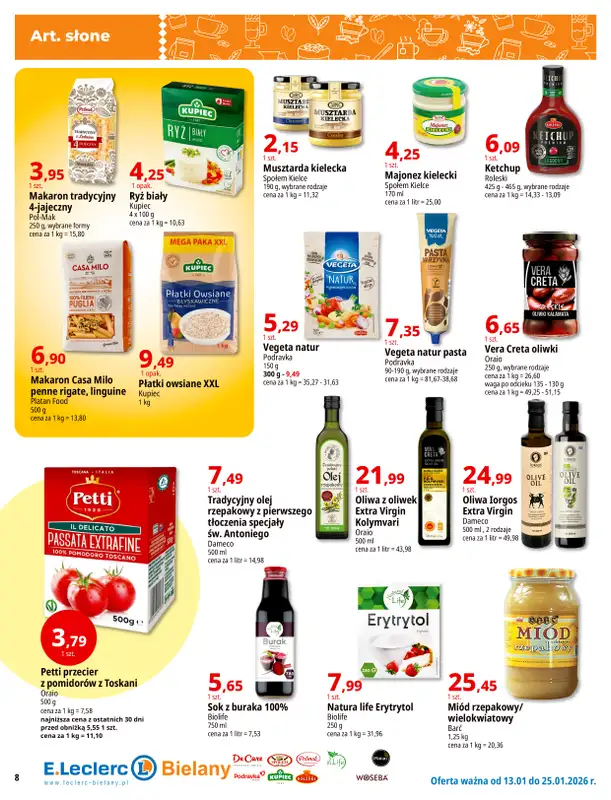 Leclerc - gazetka promocyjna Oferta Bielany | Tanio w E.Leclerc od wtorku 13.01 do niedzieli 25.01 - strona 8