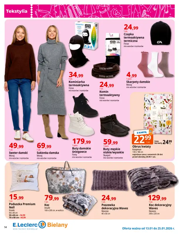Leclerc - gazetka promocyjna Oferta Bielany | Tanio w E.Leclerc od wtorku 13.01 do niedzieli 25.01 - strona 14