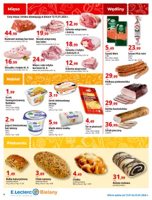 Leclerc - gazetka promocyjna Oferta Bielany | Tanio w E.Leclerc od wtorku 13.01 do niedzieli 25.01 - strona 4