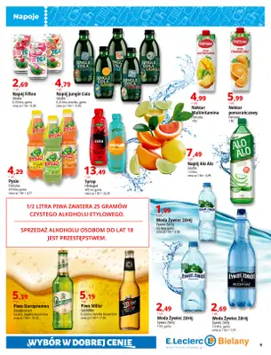 Leclerc - gazetka promocyjna Oferta Bielany | Tanio w E.Leclerc od wtorku 13.01 do niedzieli 25.01 - strona 9